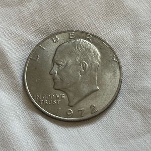 1972 Silver Dollar No Mint Mark Good Condition